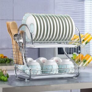 2 layer dish drainer