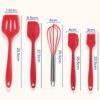 61D9zQ86DKL._SL1500_ 5 Piece Silicone Cooking & Baking Spoon Set
