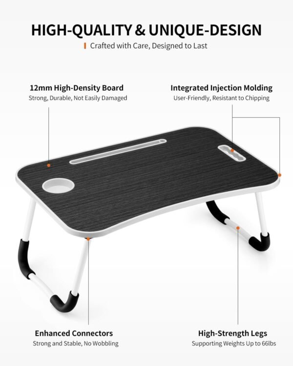 61l8KyF6cZL._AC_SL1500_ Foldable Laptop Table with Cup Holder – Portable Bed Desk