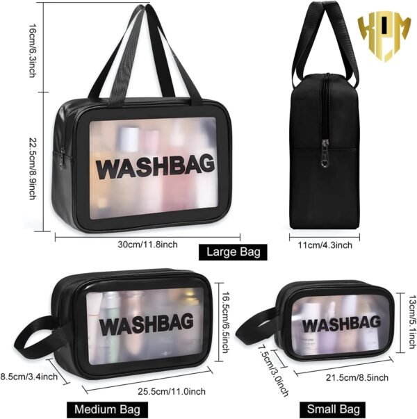 3 Pcs Wash Bag Set for Women