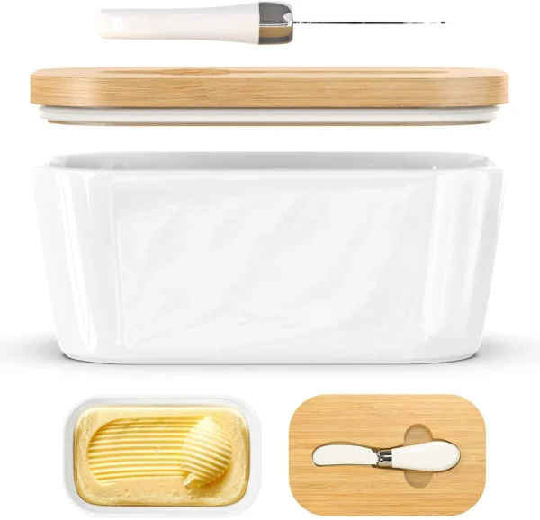 Cermaic Butter White Cermaic butter white