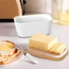 Cermaic Butter with lid and knife Cermaic butter with lid and knife