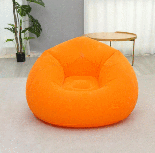 Inflatable sofa orange