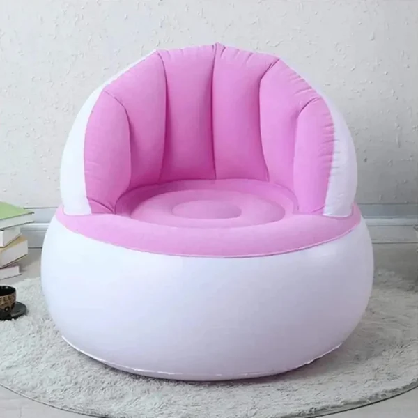 Pink kids inflatable sofa